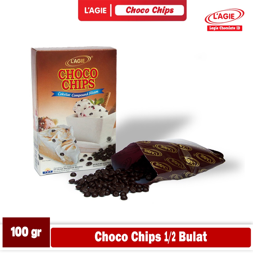 

LAGIE CHOCO CHIPS 1/2 BULAT 100GRAM