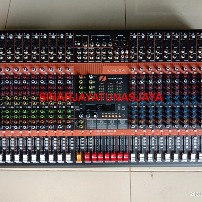 MIXER PHASELAB 24 CHANNRL LIVE24 MIXER PHASE LAB LIVE 24 24 CHANNEL