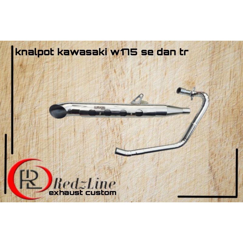 Knalpot kawasaki w175tr-kawasaki w175 tr freeflow