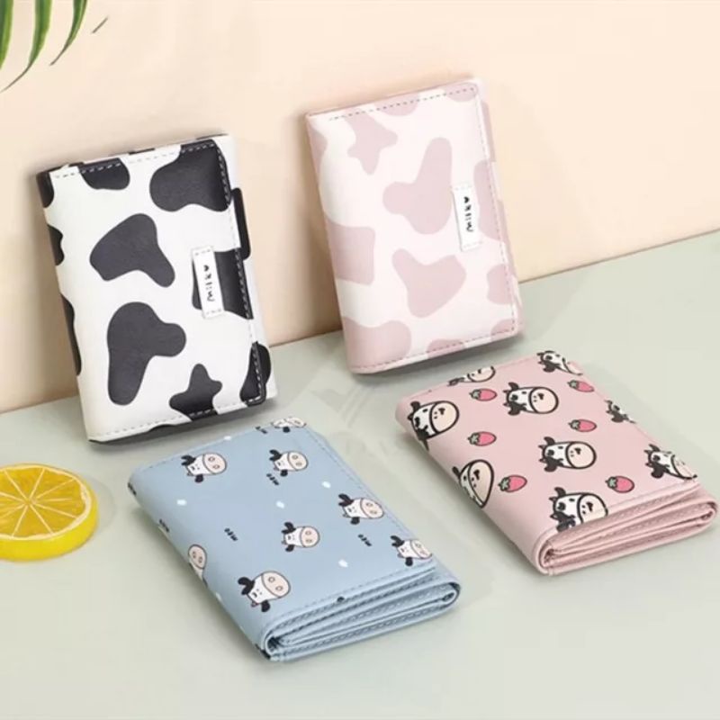 Dompet Mini Corak Dompet Lipat Wanita Fashion Korea Murah Grosir