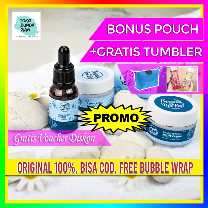 [1 Paket ] Beauty In The Pot - Skincare Whiteglow Series BPOM