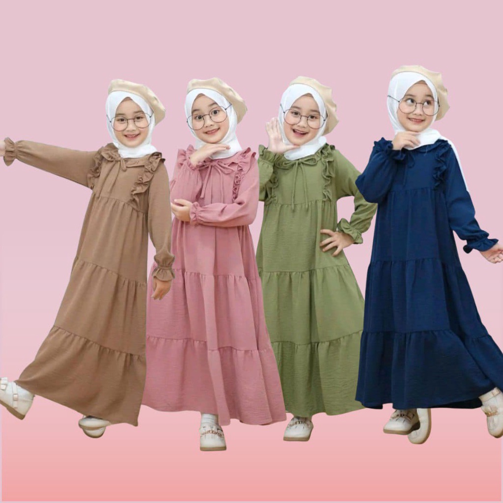 GAMIS ANAK TERBARU - DRES ANAK 3-12 TAHUN - DRES KEKINIAN