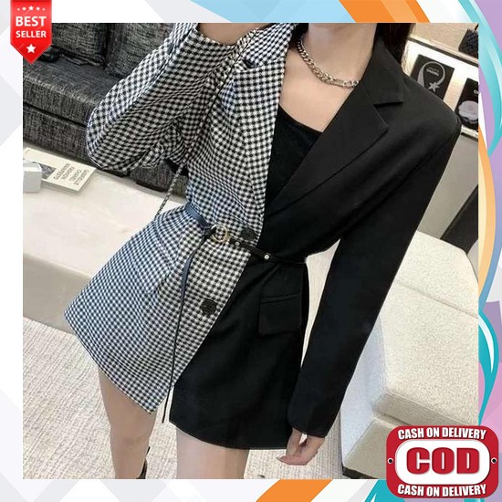 Blazer Wanita Korea Cavarez One Sett Fashion Kekinian Murah Terlaris Blazer Wanita Baju Kantor Outer