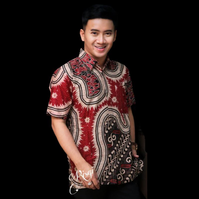 Kemeja batik pria lengan pendek reguler terlaris | Batik pria lengan pendek premium