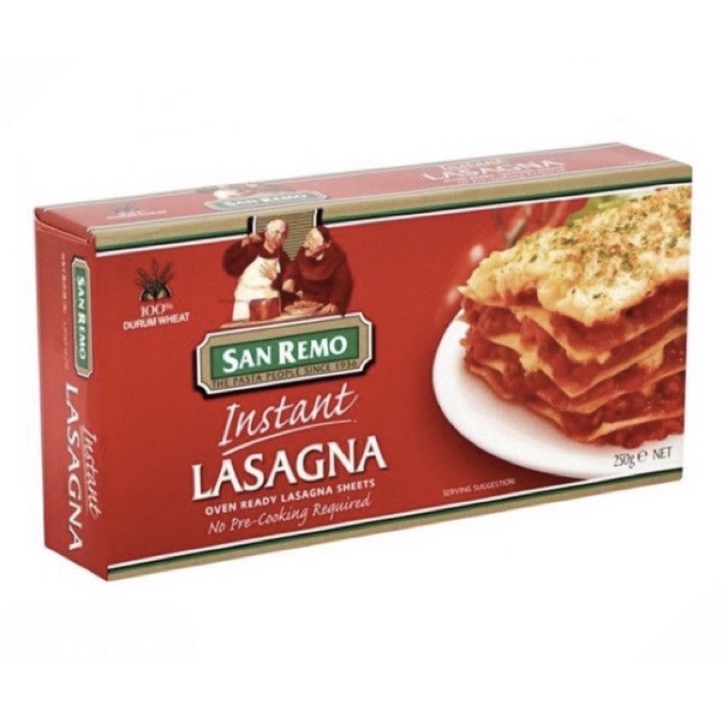 

San Remo/Lagsana/250gr/SanRemo/Merah/Kulit/Lasagna/lembaran/Instan