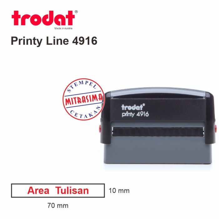 

Spesial Stempel Trodat 4916 ( Model Persegi ) Limited