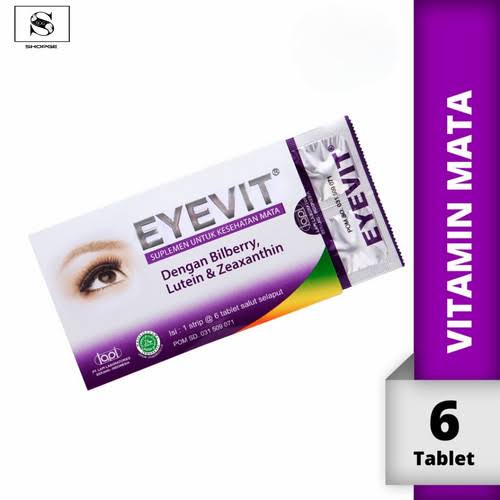 Eyevit Tablet Suplemen Mata 1 Strip isi '6  Tablet ORIGINAL-BPOM