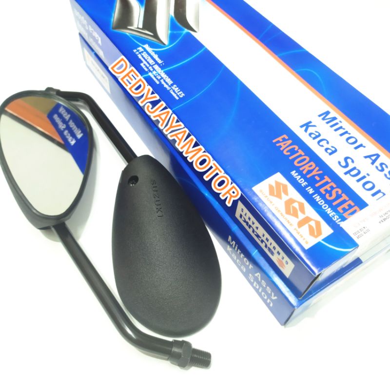 Kaca Spion Satria fu 150 New drat 14 kiri-kanan hitam original Suzuki Kaca spion kiri-kanan Satria fu 150 new drat 14 hitam