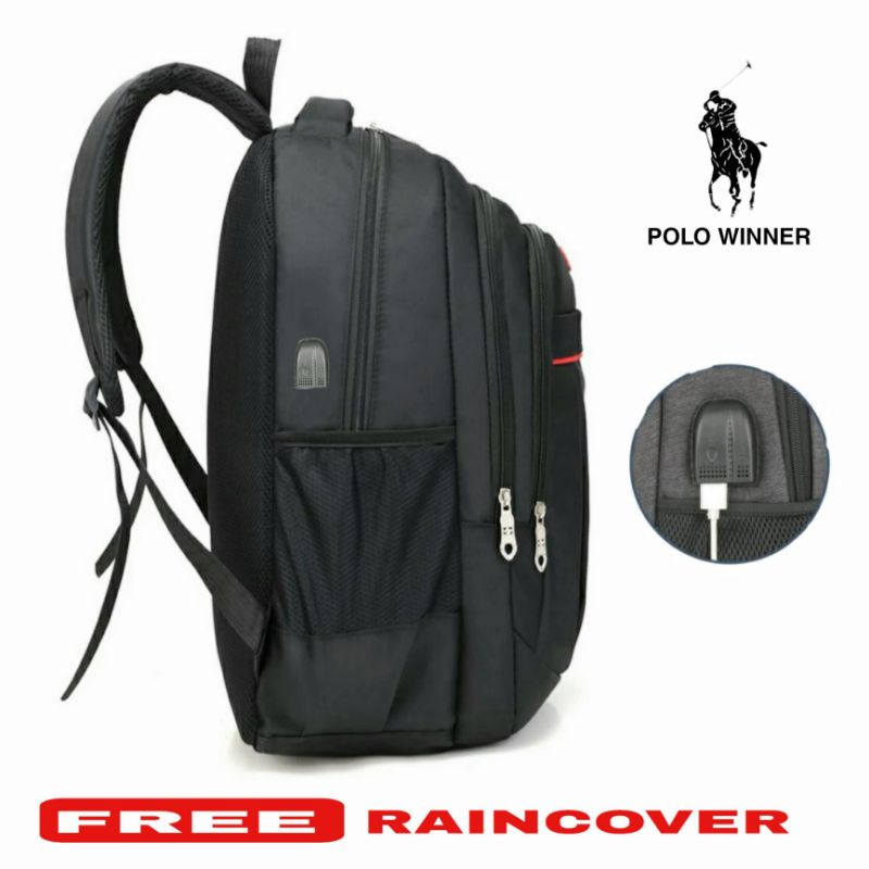 Polo Winner Tas Ransel Pria Dewasa Tas Punggung Pria Tas Ransel Sekolah Pria Sma Keren Laptop Usb Port 1261