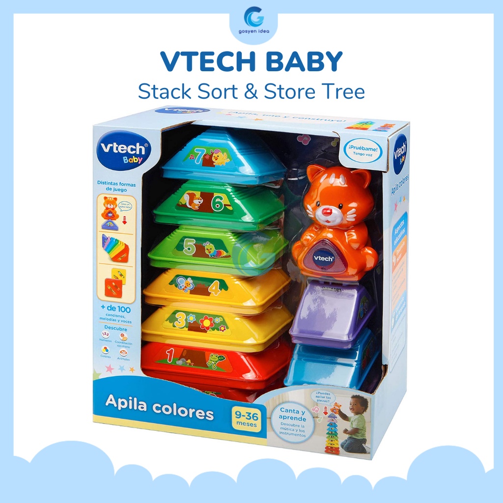 Vtech Baby Stack Sort & Store Tree Mainan Motorik Anak