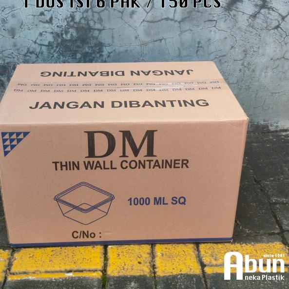 limited Edition✔️Thinwall DM 1000ml Square Isi 6pak / 1 Dus|KD5