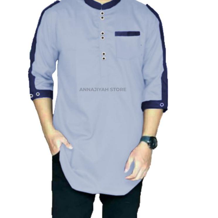 Rekomendasi AL-MUBAROK Pakaian Muslim Atasan Katun TOYOBO PREMIUM Baju Koko Pria Dewasa Jumbo Big si