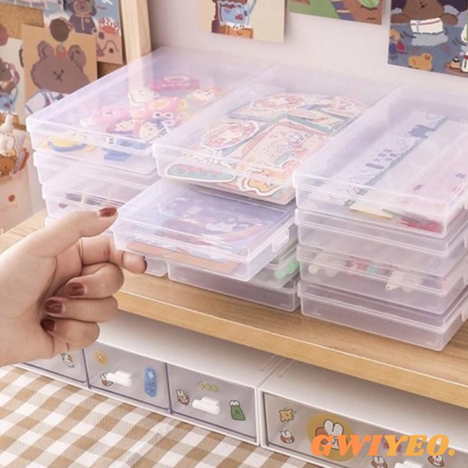 

Transparan Case Serbaguna Masker Case Kotak Stationary Storage 90-gwiyeo Buru Order