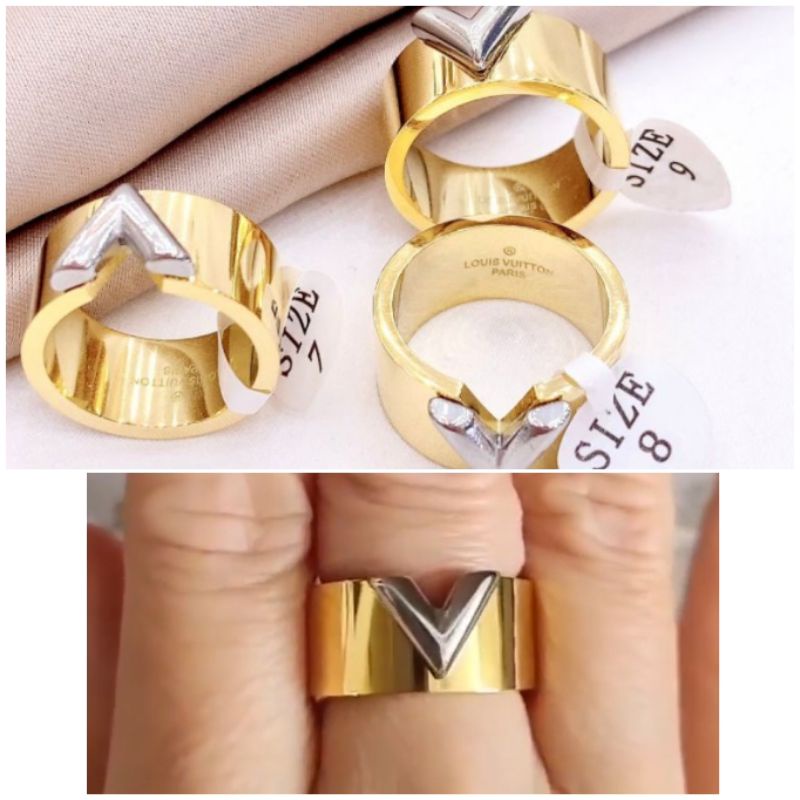 Cincin Titanium Asli Rosegold Premium Quality Stainless steel Anti Karat Anti Alergi Ctt21