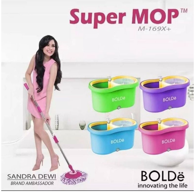 Bolde super mop / alat pel lantai Bolde / set peralatan pel lantai