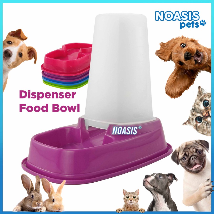 Dispenser Pakan Kucing Anti Semut Otomatis Pet Bowl Feeder Makanan Hewan 1.5 L