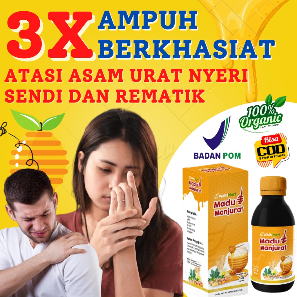 

Madu Asam Urat Manjur Besmurat Obat Vitamin Madu Manjurat Rematik Nyeri Sendi Berkhasiat Halal