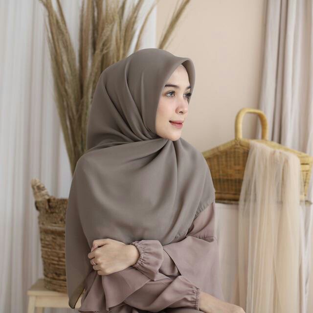 HARGA TERMURAH JILBAB BELLA SQUARE SEGI EMPAT / HIJAB BELLA SQUARE TERBARU WARNA TERLENGKAP-Frappucino