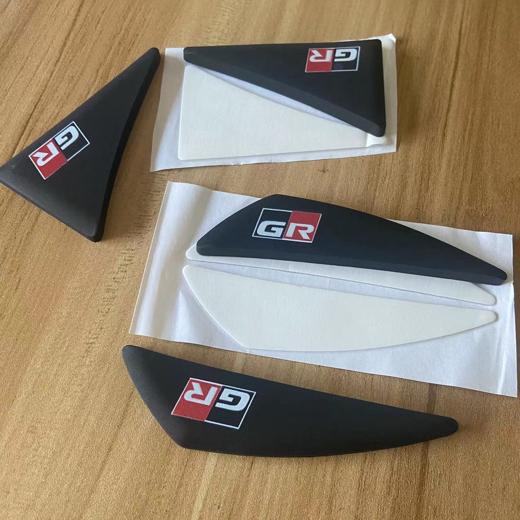 Gr Gazoo Racing Pinggiran Pintu Mobil Anti Gores Tabrak (Pengentalan) Stiker Perlindungan Sudut Stiker Karet Silicon Untuk Toyota GR Sport Vios Rush Yaris Corolla Cross Fotuner CHR RAV4