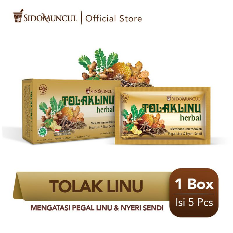 Tolak Linu Herbal isi 5 Sachet || Tolak Linu Mint Herbal