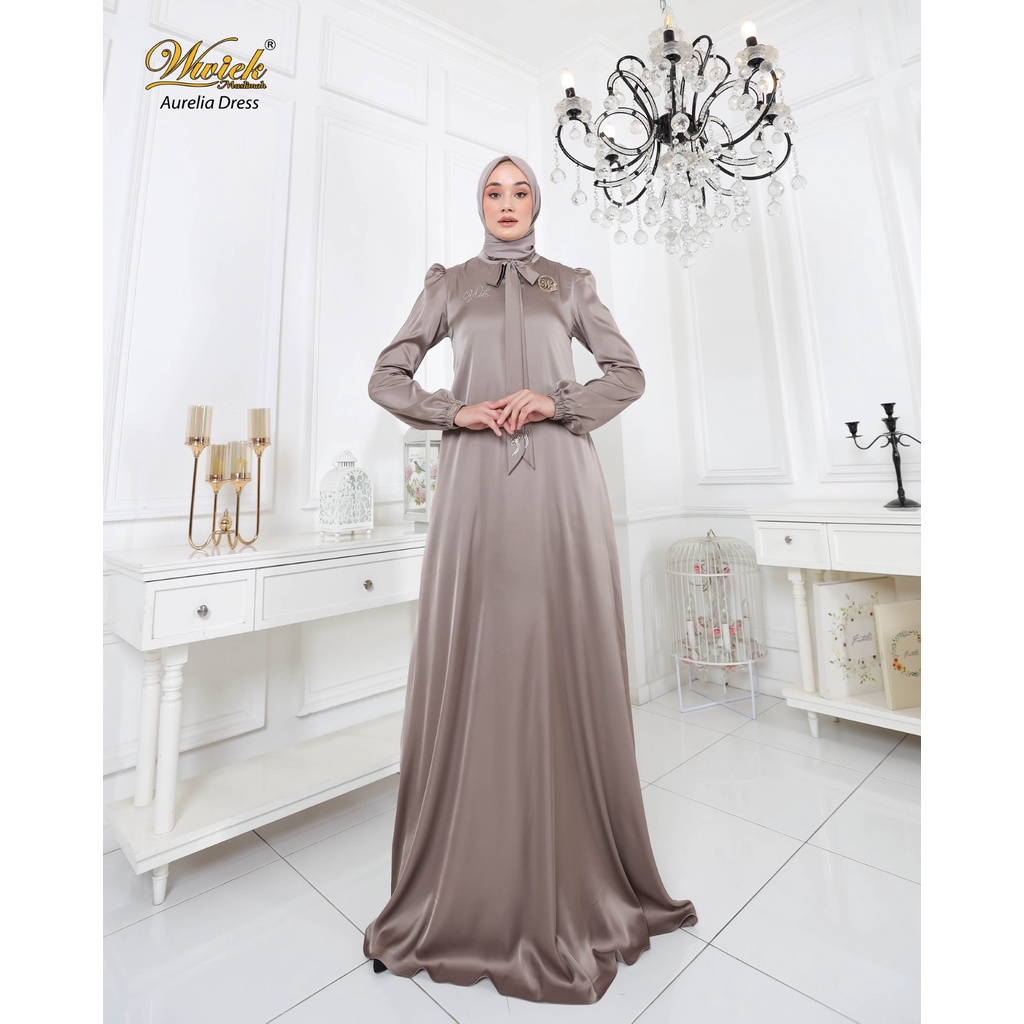 Wwiek Muslimah Gamis Muslim Aurelia Dress