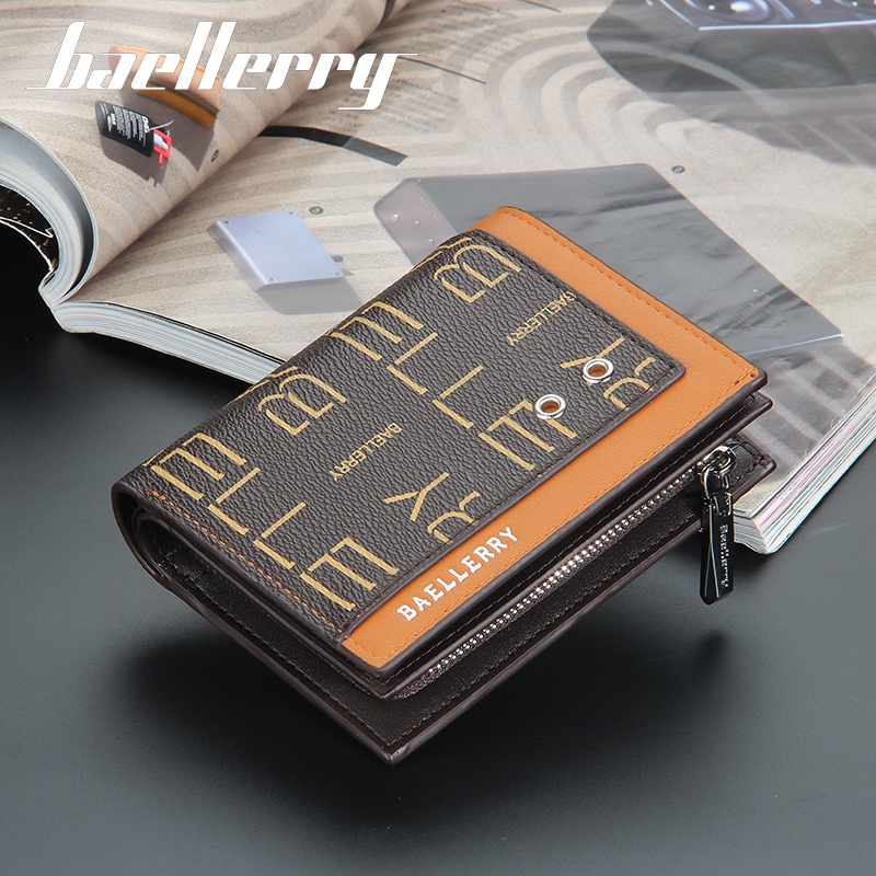 BAELLERRY D2352 Dompet Pria Wanita Bahan Kulit PU Leather Premium WATCHKITE WKOS