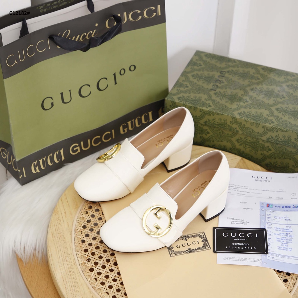 GC Blonde Women Mid-Heels Pump With Logo C12182