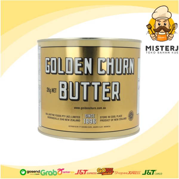 

Golden Churn Butter 2Kg tanpa bubble | Golden Churn Mentega Import | Butter Salted Premium Best Seller