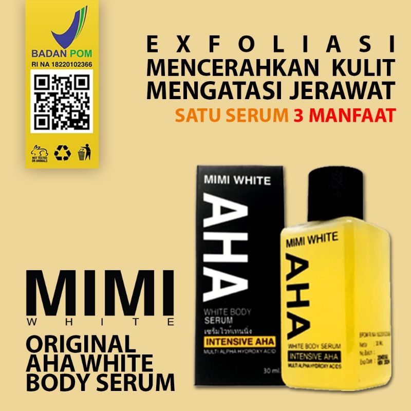 Mimi White AHA Body Whitening Serum Booster 100ml