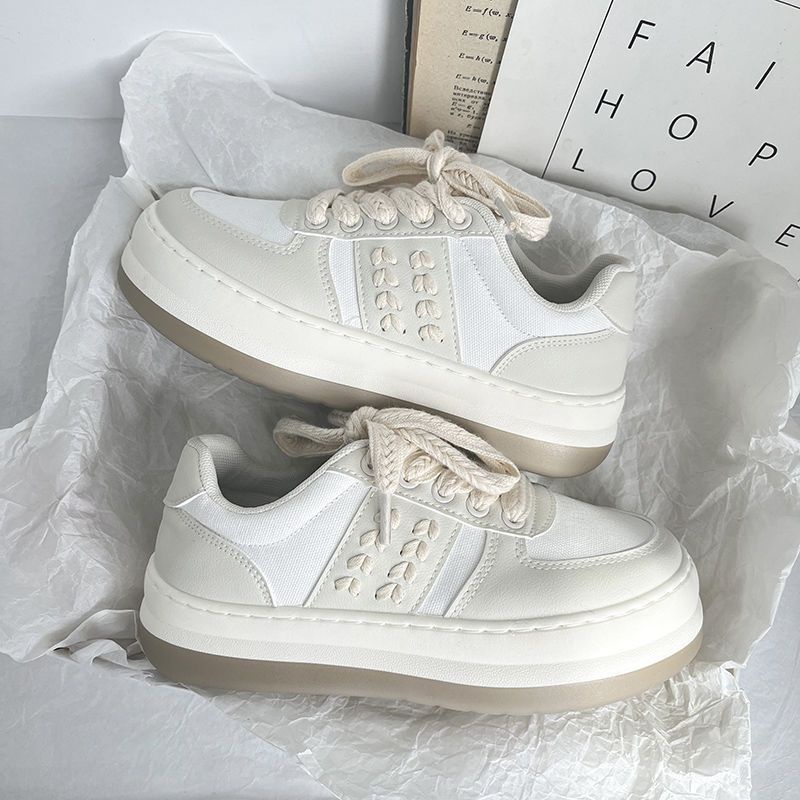 M Footwear - Sepatu Sneakers Casual Wanita Import - CSG6149 Cream