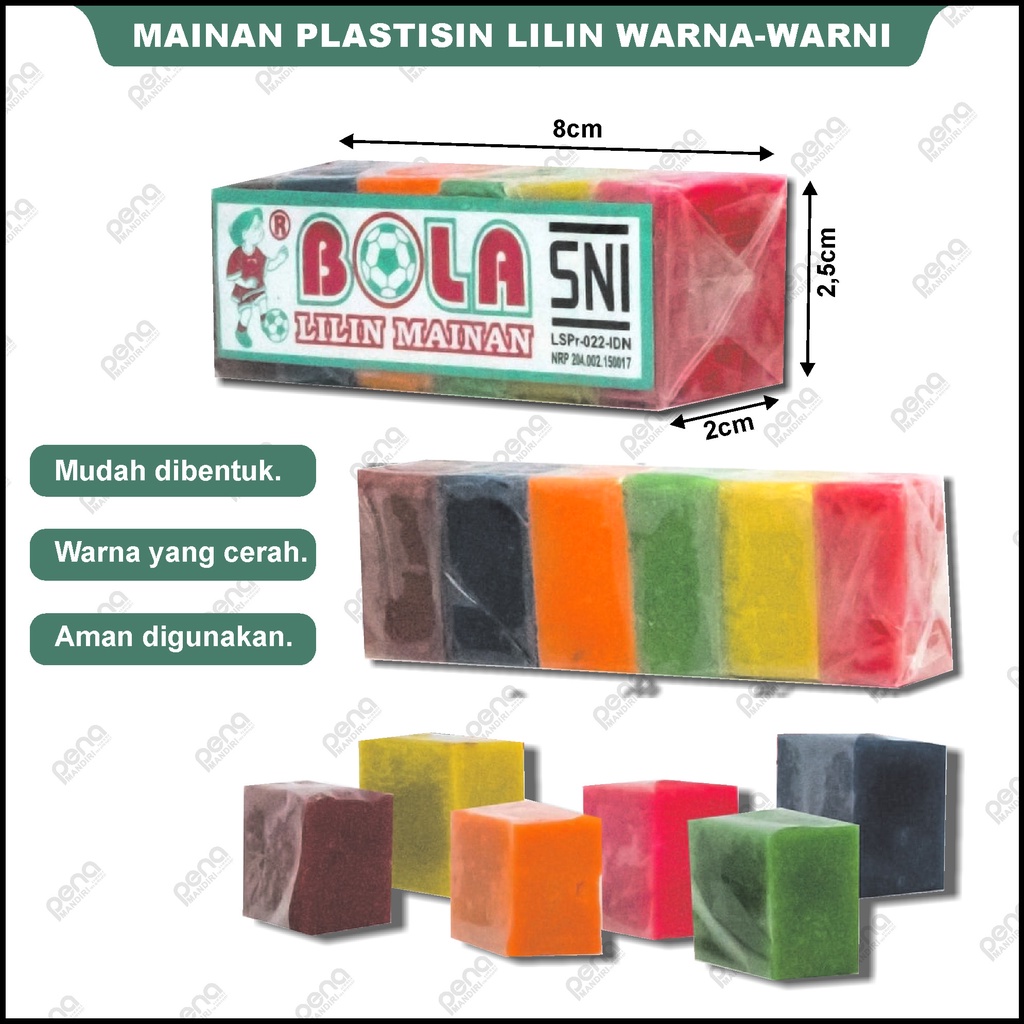 BOLA LILIN Mainan - Mainan Anak Plastisin