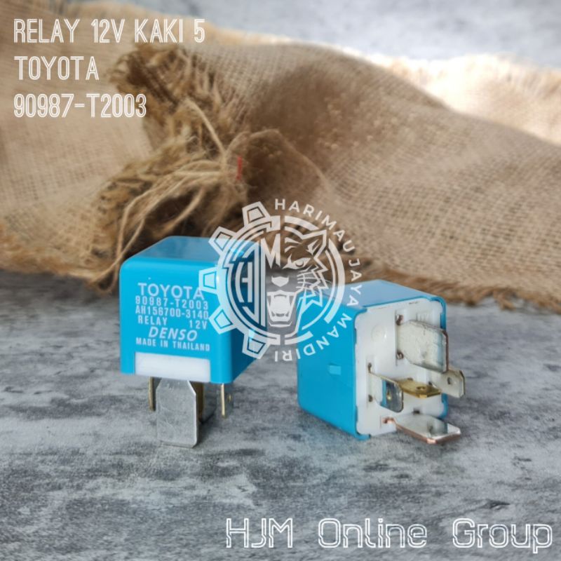 RELAY 12V KAKI 5 TOYOTA INNOVA FORTUNER AVANZA XENIA YARIS HILUX 90987-T2003