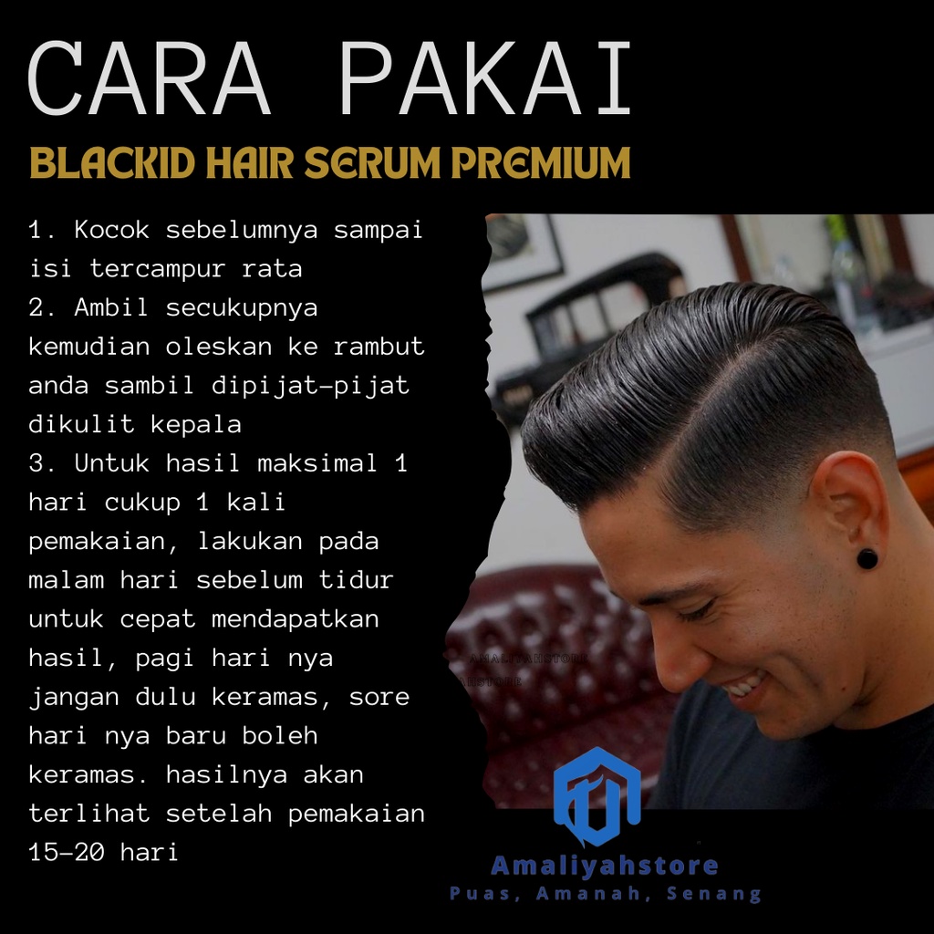 Serum Rambut Rontok Parah  Pemanjang Rambut Serum Penghitam Rambut Pria Dan Wanita Anti Rontok Dan Penghilang Uban Cepat Permanen 100ml Blackid Hair Serum Premium Original Bpom