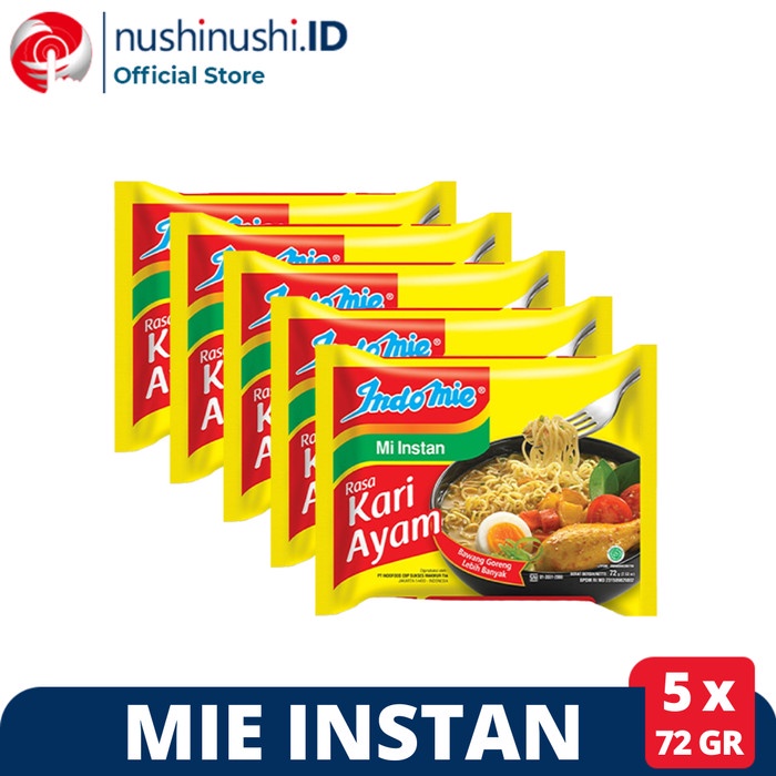 

SALE Mie Instan Indomie Kari Ayam 5 Pcs @ 72 Gr