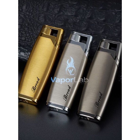 mancis korek api bara las BROAD blue jet torch gift lighter polos murah