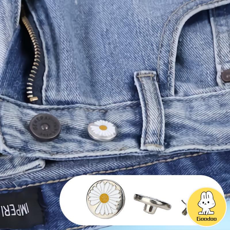 Jeans yang Dapat Dilepas Jenis Sekrup Penyesuaian Pinggang Tombol Logam Universal -Doo