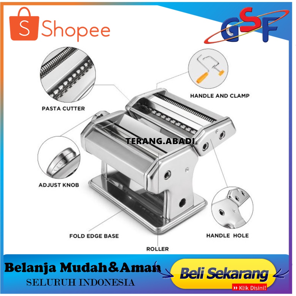 Gilingan Mie Pasta Maker Penggiling Adonan Molen Kulit Pangsit GSF-4150 GSF 4150