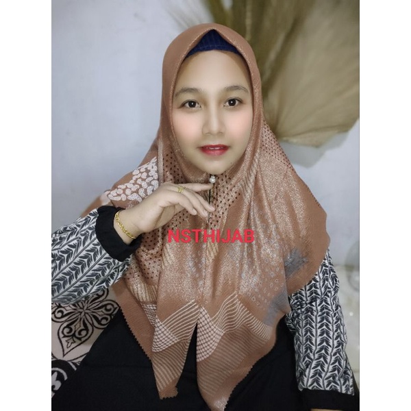 0HIJAB ZIPER  SINAR GLOWING MOTIF RESLETING/JILBAB RESLETING