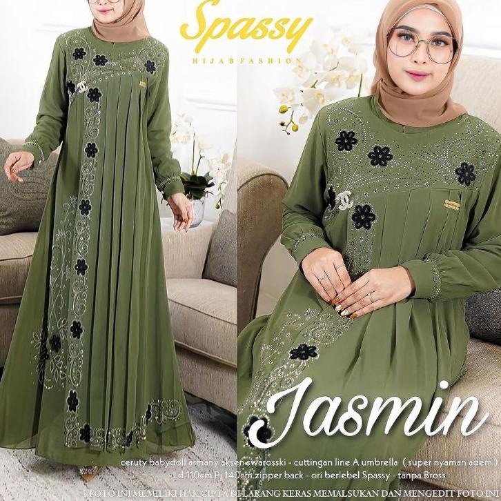 Chekout DRESS JASMINE/GAMIS CERUTY BABYDOLL/GAMIS BORDIR TERBARU