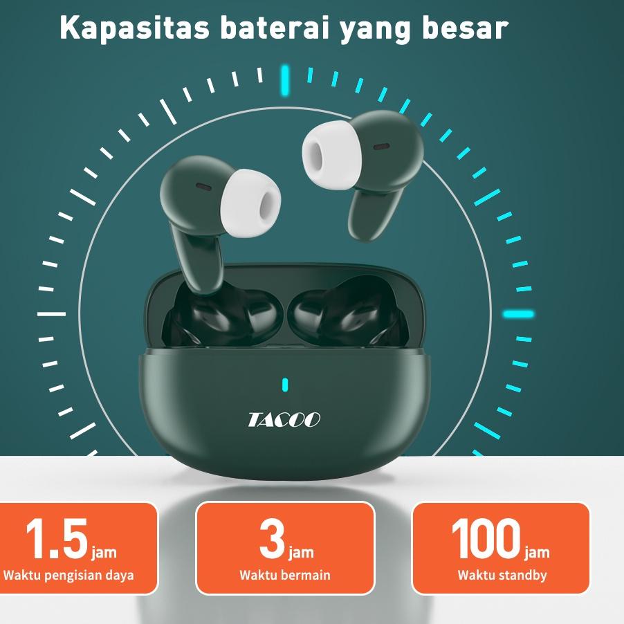 Bayar Di Tempat 7NF9Q TACOO TWS Bluetooth Headset s99 Bluetooth 5.0 Wireless Earphone HiFi Stereo Wa