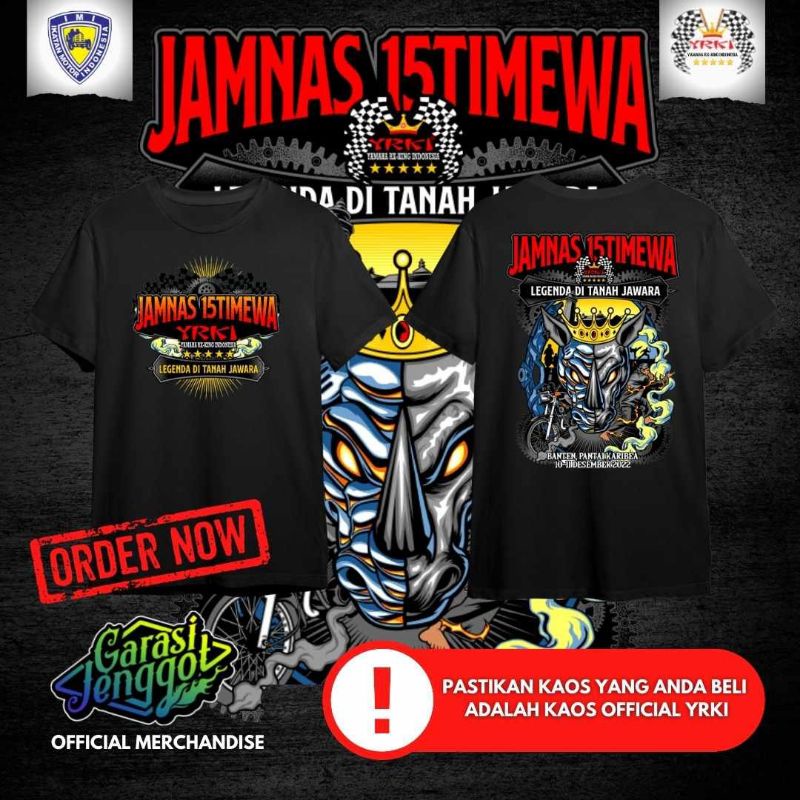Kaos jamnas resmi yrki banten  original official
