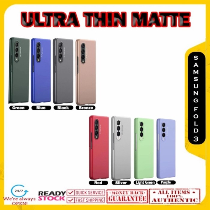 Case Samsung Galaxy Z Fold 3 FOLD3 Ultra Thin Matte Casing - Green