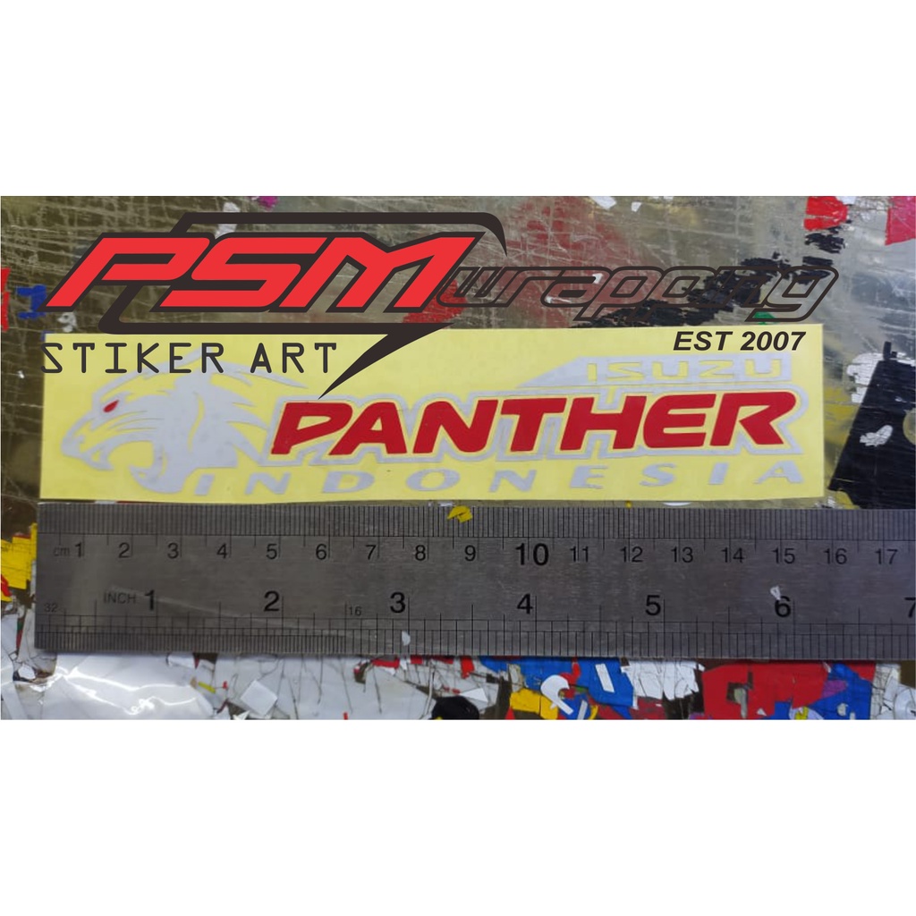 sticker cutting stiker isuzu PANTHER indonesia