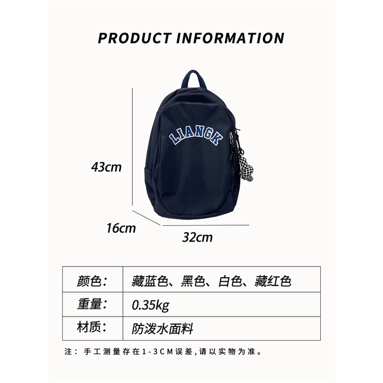 clif tas ransel wanita pria remaja import premium simple korea style by clif LIANGK
