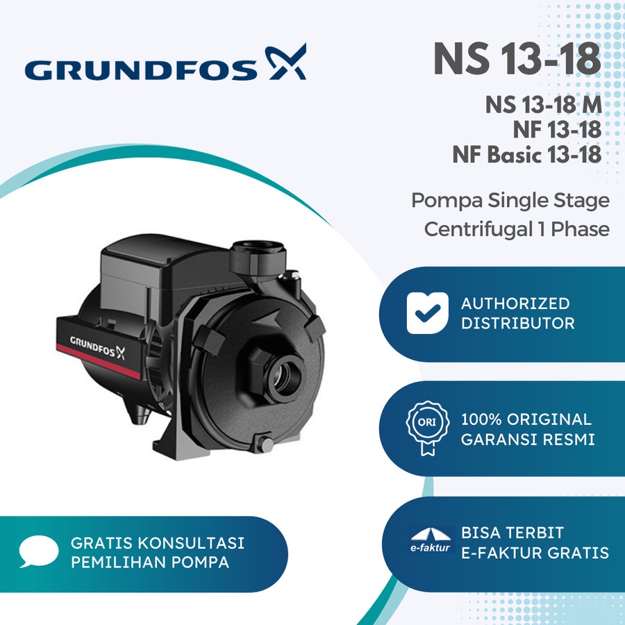 SINGLE STAGE CENTRIFUGAL GRUNDFOS NS 13-18