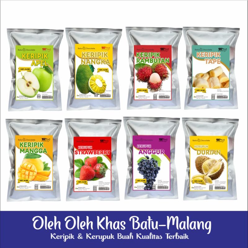 Jual Keripik Apel Nangka Mangga Salak Berat Isi 100 Gr