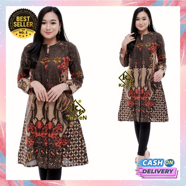 Baju Kondangan Bju Kerja Perempuan Atasan Wanita Terbaru Baju Batik Kekinian Blouse Dewasa Casual At