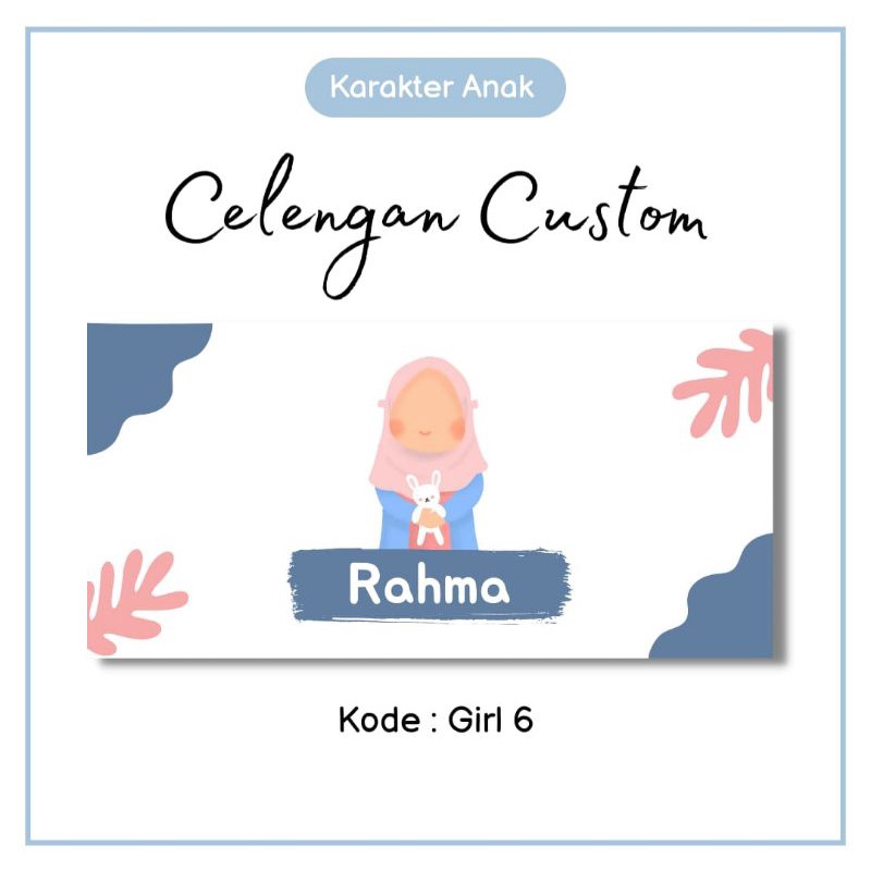 PO celengan Custum Nama karakter anak cewe