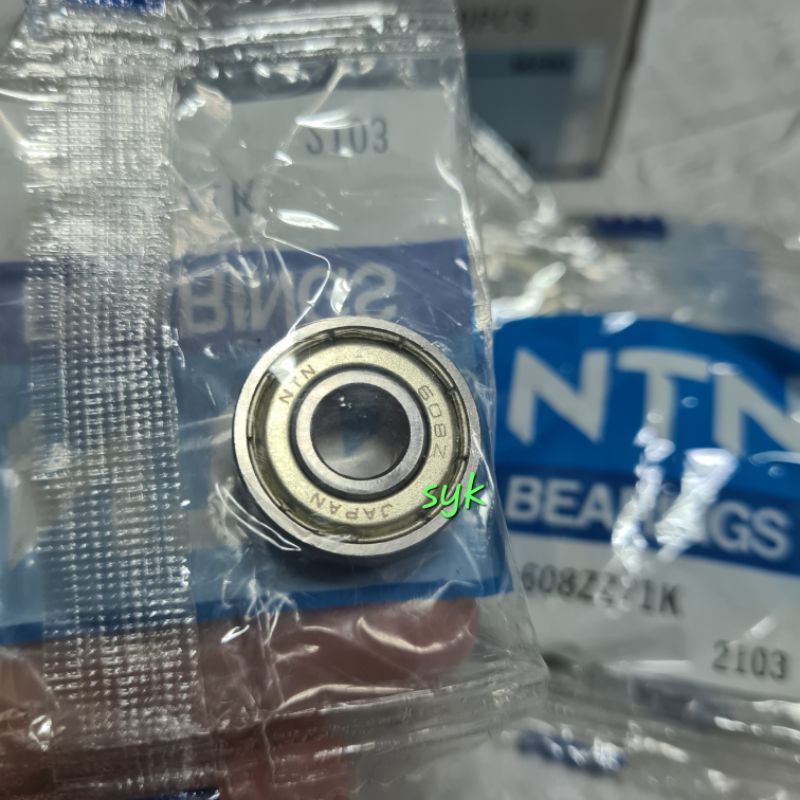 BEARING 608 zz NTN TUTUP BESI