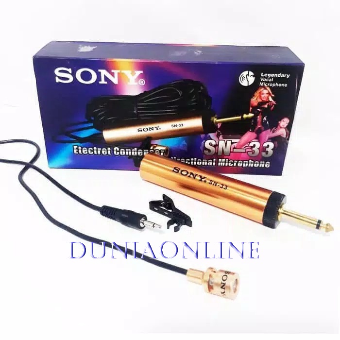 Mic Jepit kabel Sony SN 33 sony sn33